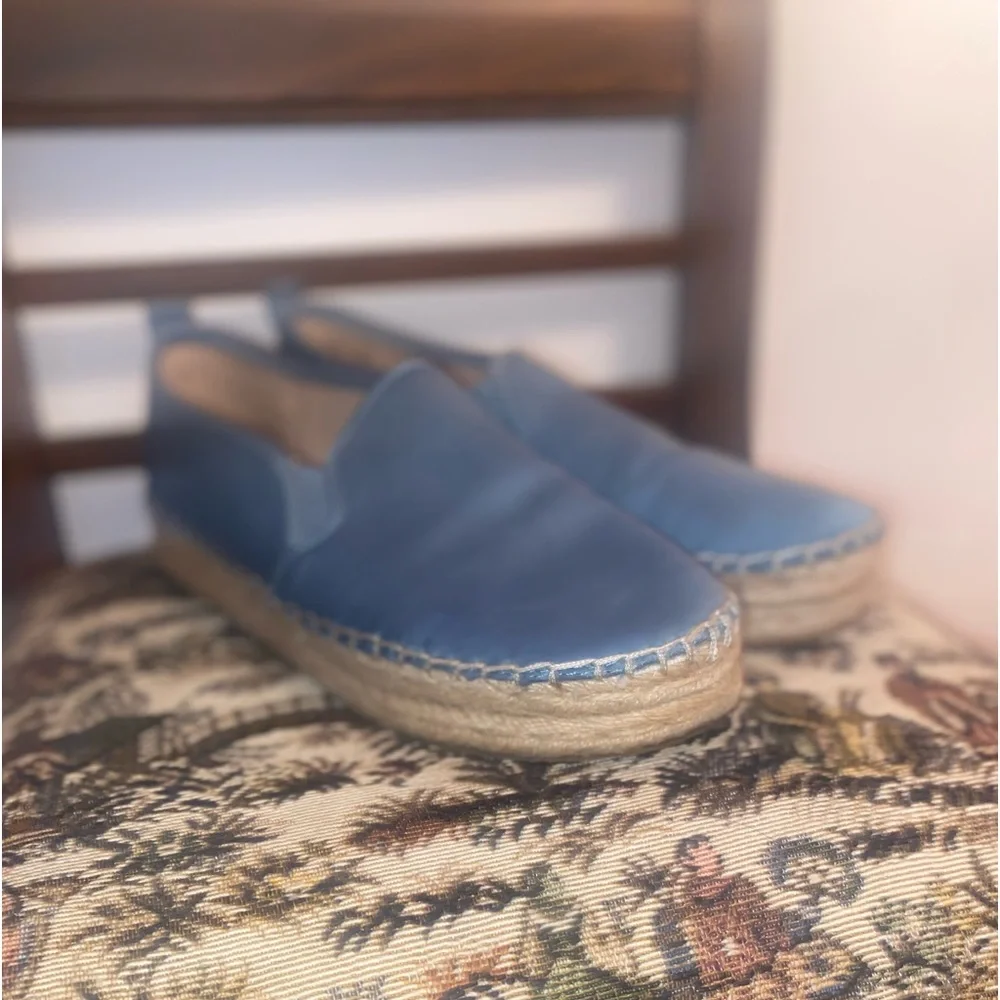 Sam Edelman Carrin Blue Satin Espadrilles • Women’s 8.5 💙